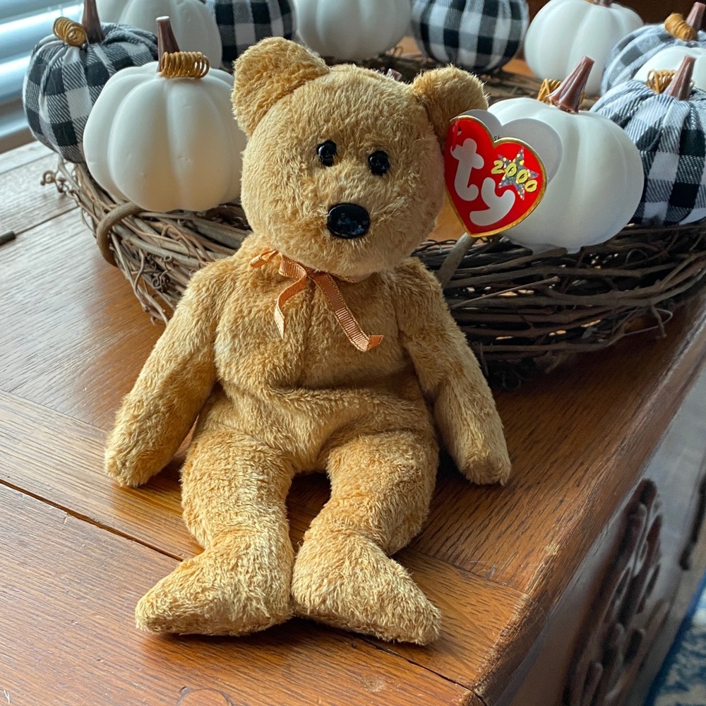Ty Plush Bear in Warm Tan “Cashew”